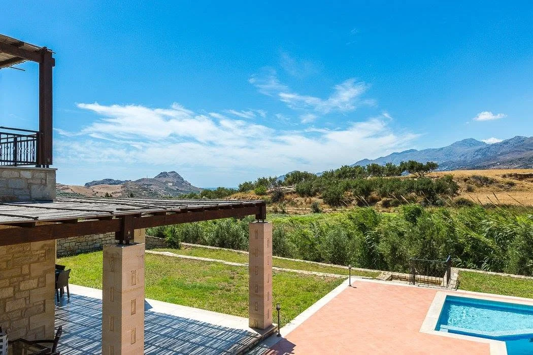 Villa Poseidon and its pool